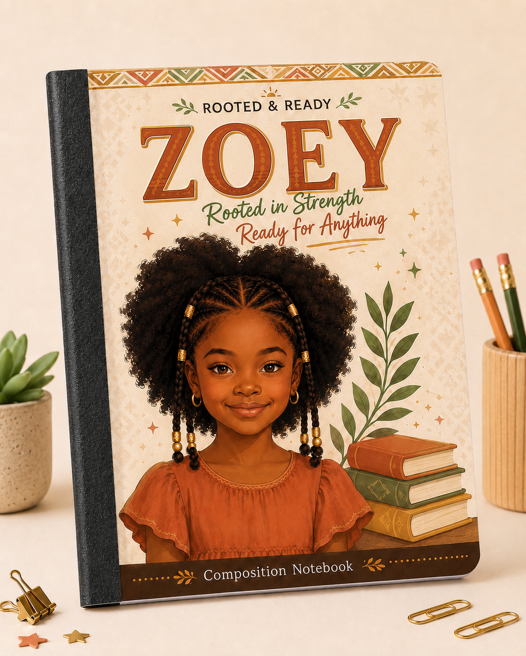Rooted & Ready — Personalized Back-to-School Composition Notebooks (Digital Download)